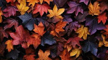 vibrant autumn leaves backdrop nature beautiful creativity photo