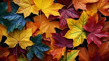 vibrant autumn maple leaves nature beauty showcased photo