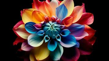 vibrant colored petals showcase the beauty of nature sing photo