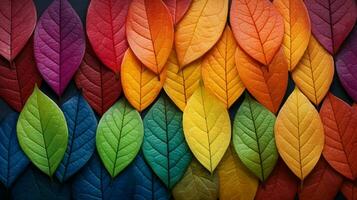 vibrant leaf colors showcase nature organic growth photo