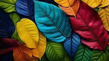 vibrant leaf colors showcase nature organic growth photo