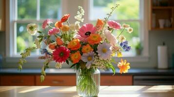 vibrant wildflower bouquet brings beauty in nature photo