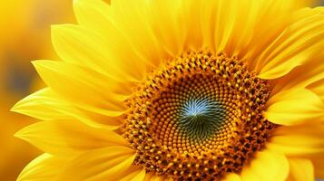 vibrant yellow sunflower close up of petal beauty in nature photo