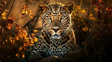 wild feline beauty in african wilderness spotted jaguar photo