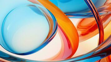 zoom in on colorful glass circle abstract photo