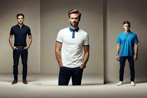 men's polo shirts for men. AI-Generated photo