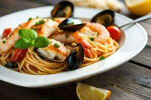 the best seafood pasta recipes. AI-Generated photo