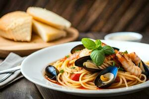 the best seafood pasta recipes. AI-Generated photo