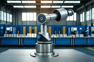a robotic arm is sitting on top of a table. AI-Generated photo