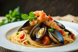 the best seafood pasta recipes. AI-Generated photo