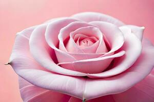 a pink rose is shown in this photo. AI-Generated photo