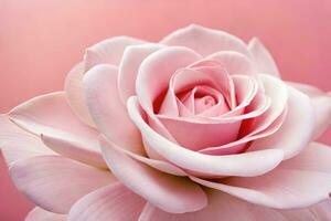 a pink rose is shown in this photo. AI-Generated photo