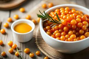orange currants are a great source of vitamin c. AI-Generated photo