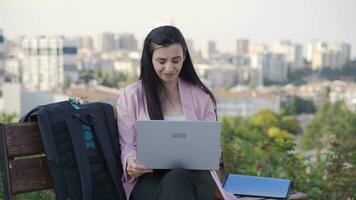 Anxious Businesswoman with anxieties. video