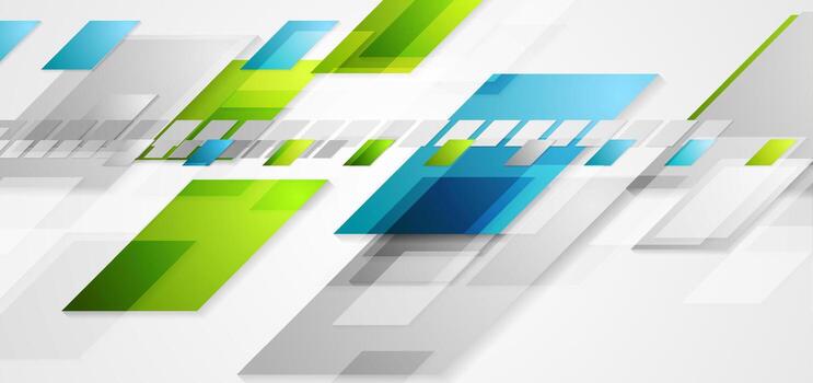 Bright abstract technology geometric background vector
