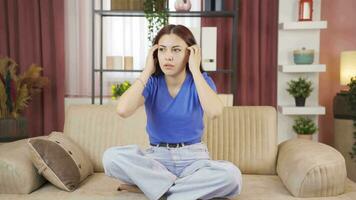 stressé Jeune femme. video