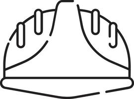 Safety helmet icon symbol image vector. Illustration of the head protector industrial engineer worker design image vector