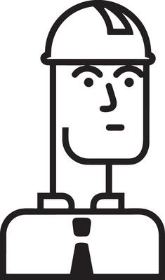 Safety helmet icon symbol image vector. Illustration of the head protector industrial engineer worker design image