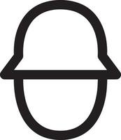Safety helmet icon symbol image vector. Illustration of the head protector industrial engineer worker design image vector