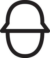 Safety helmet icon symbol image vector. Illustration of the head protector industrial engineer worker design image vector