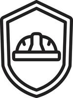 Safety helmet icon symbol image vector. Illustration of the head protector industrial engineer worker design image vector
