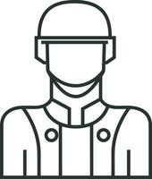 la seguridad casco icono símbolo imagen vector. ilustración de el cabeza protector industrial ingeniero trabajador diseño imagen vector