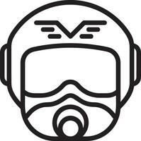 Safety helmet icon symbol image vector. Illustration of the head protector industrial engineer worker design image vector