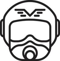 Safety helmet icon symbol image vector. Illustration of the head protector industrial engineer worker design image vector