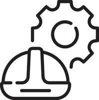 Safety helmet icon symbol image vector. Illustration of the head protector industrial engineer worker design image vector