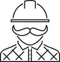 Safety helmet icon symbol image vector. Illustration of the head protector industrial engineer worker design image vector