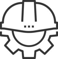 Safety helmet icon symbol image vector. Illustration of the head protector industrial engineer worker design image vector