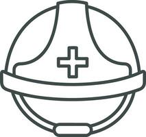 Safety helmet icon symbol image vector. Illustration of the head protector industrial engineer worker design image vector