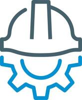 Safety helmet icon symbol image vector. Illustration of the head protector industrial engineer worker design image vector