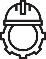 Safety helmet icon symbol image vector. Illustration of the head protector industrial engineer worker design image vector