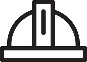 Safety helmet icon symbol image vector. Illustration of the head protector industrial engineer worker design image vector