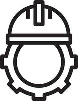 Safety helmet icon symbol image vector. Illustration of the head protector industrial engineer worker design image vector