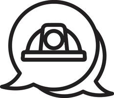 Safety helmet icon symbol image vector. Illustration of the head protector industrial engineer worker design image vector