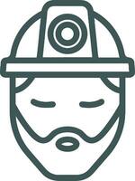 la seguridad casco icono símbolo imagen vector. ilustración de el cabeza protector industrial ingeniero trabajador diseño imagen vector