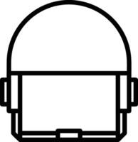 Safety helmet icon symbol image vector. Illustration of the head protector industrial engineer worker design image vector