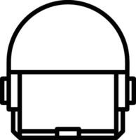 Safety helmet icon symbol image vector. Illustration of the head protector industrial engineer worker design image vector