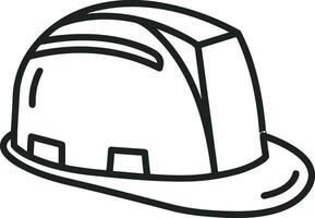 Safety helmet icon symbol image vector. Illustration of the head protector industrial engineer worker design image vector