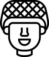 Safety helmet icon symbol image vector. Illustration of the head protector industrial engineer worker design image vector