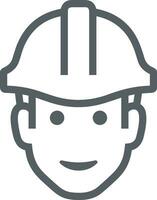 Safety helmet icon symbol image vector. Illustration of the head protector industrial engineer worker design image vector