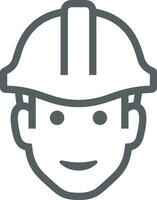 Safety helmet icon symbol image vector. Illustration of the head protector industrial engineer worker design image vector