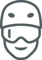 Safety helmet icon symbol image vector. Illustration of the head protector industrial engineer worker design image vector