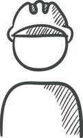 Safety helmet icon symbol image vector. Illustration of the head protector industrial engineer worker design image vector