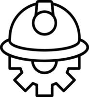 Safety helmet icon symbol image vector. Illustration of the head protector industrial engineer worker design image vector