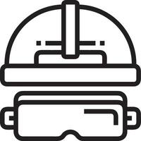 Safety helmet icon symbol image vector. Illustration of the head protector industrial engineer worker design image vector