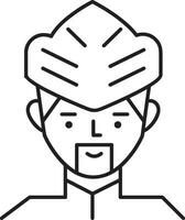 Safety helmet icon symbol image vector. Illustration of the head protector industrial engineer worker design image vector