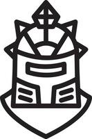 Safety helmet icon symbol image vector. Illustration of the head protector industrial engineer worker design image vector